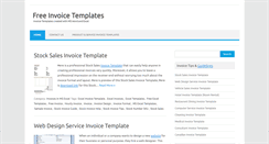 Desktop Screenshot of freeinvoicetemplates.org