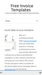 Mobile Screenshot of freeinvoicetemplates.org